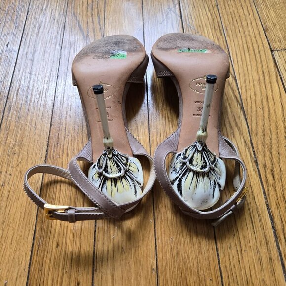 Prada Flower Heel Sandals - Picture 13 of 16